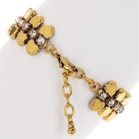 Fashion Bracelet in Gold With Pink Detail - Picture 2 of 3